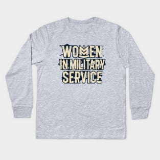 Women in Military Service for America Memorial Anniversary – October Kids Long Sleeve T-Shirt